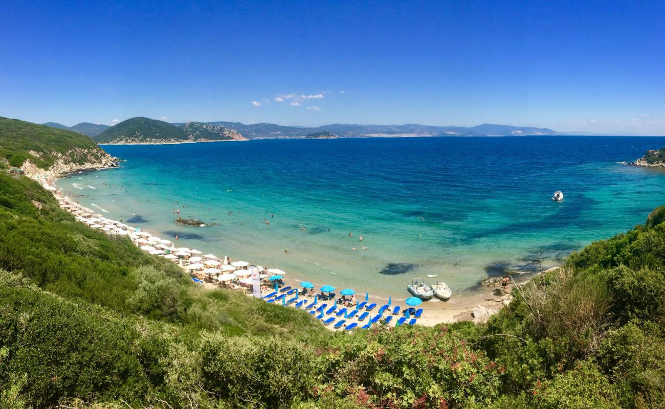 Photo of Vrasidas beach with bright sand surface