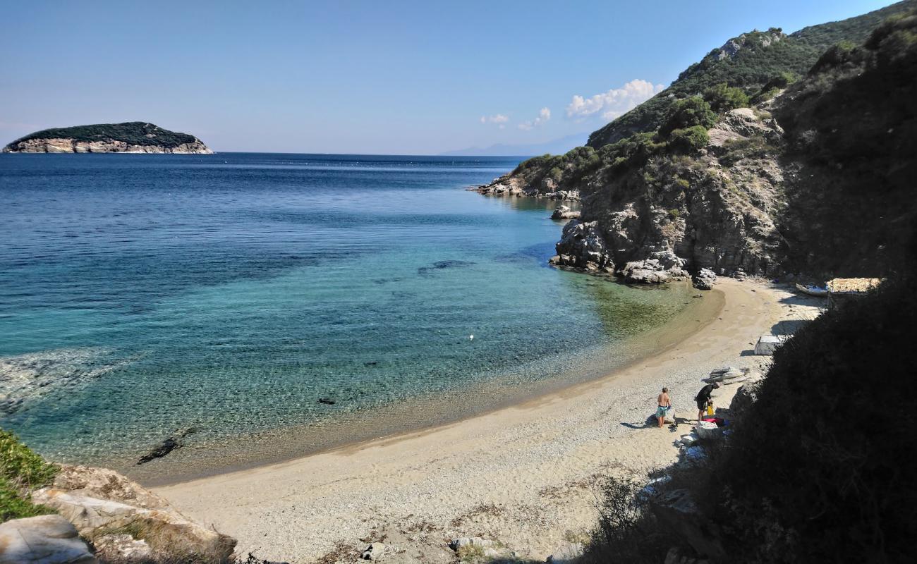 Photo of Psatha beach with bright sand surface