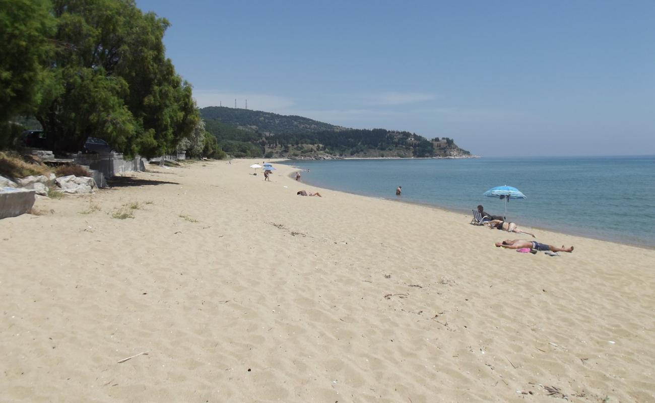 Photo of Perigiali beach with bright sand surface