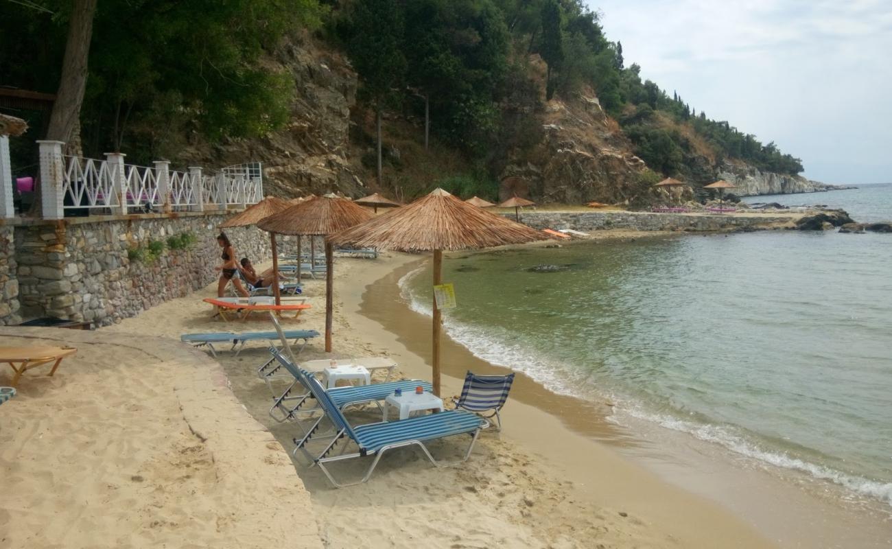 Photo of Hidden beach with bright fine sand surface