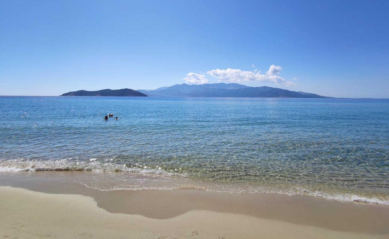 Photo of Keramoti beach with bright fine sand surface