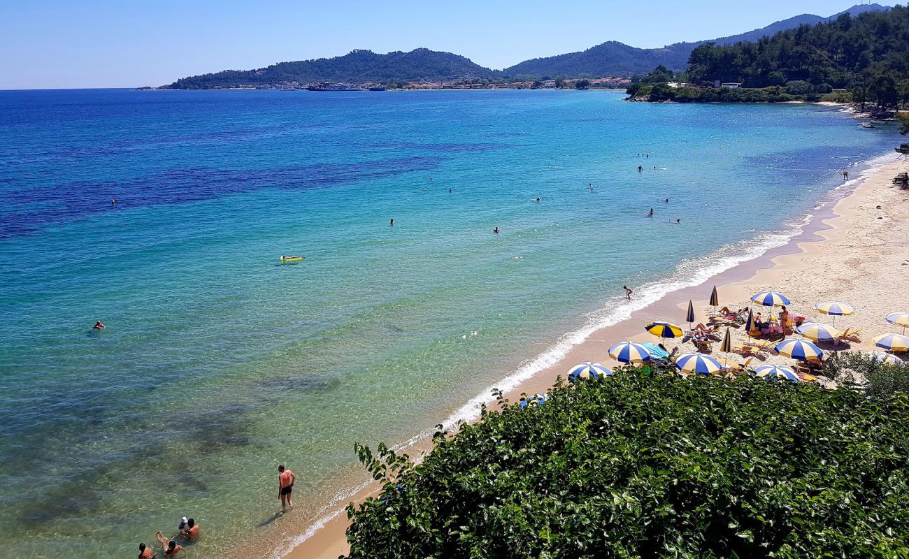 Photo of Glyfada beach with white sand surface