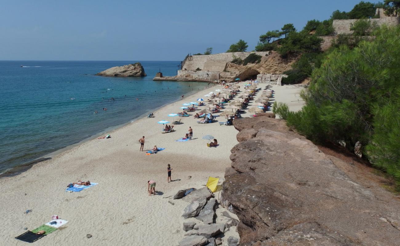 Photo of Metalia beach with light fine pebble surface