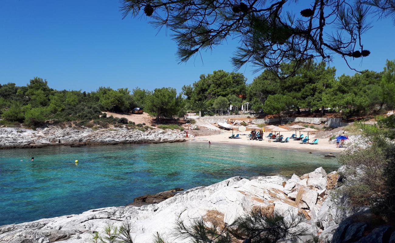 Photo of Agia Anna with bright fine sand surface