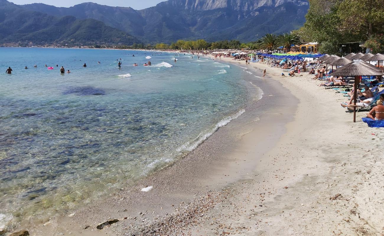 Photo of Golden beach with white fine sand surface