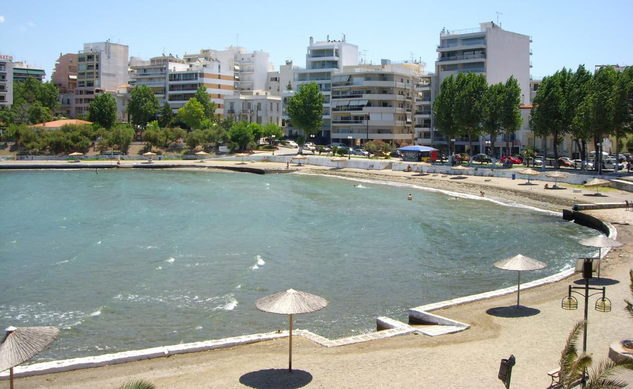 Photo of Souvala beach with gray sand &  pebble surface