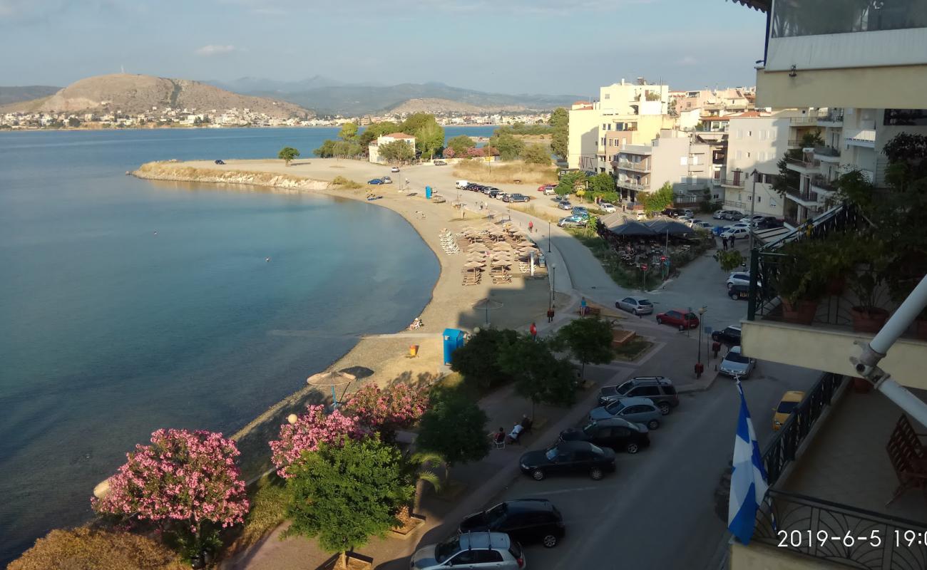 Photo of Papathanasiou beach with gray sand &  pebble surface