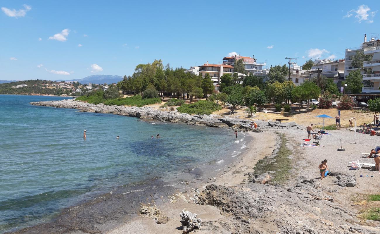 Photo of Panagia Faneromeni with gray sand surface