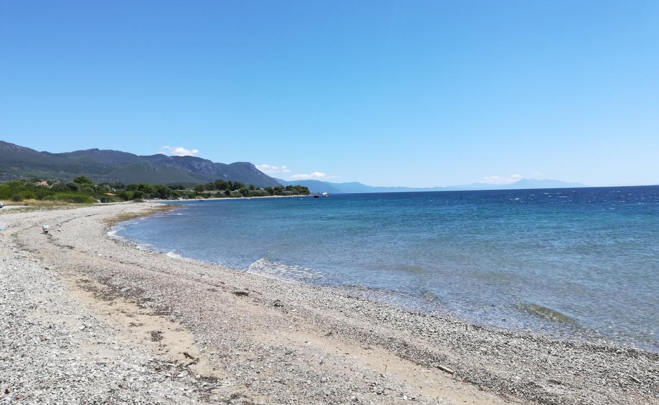 Photo of Kavos beach with gray sand &  pebble surface