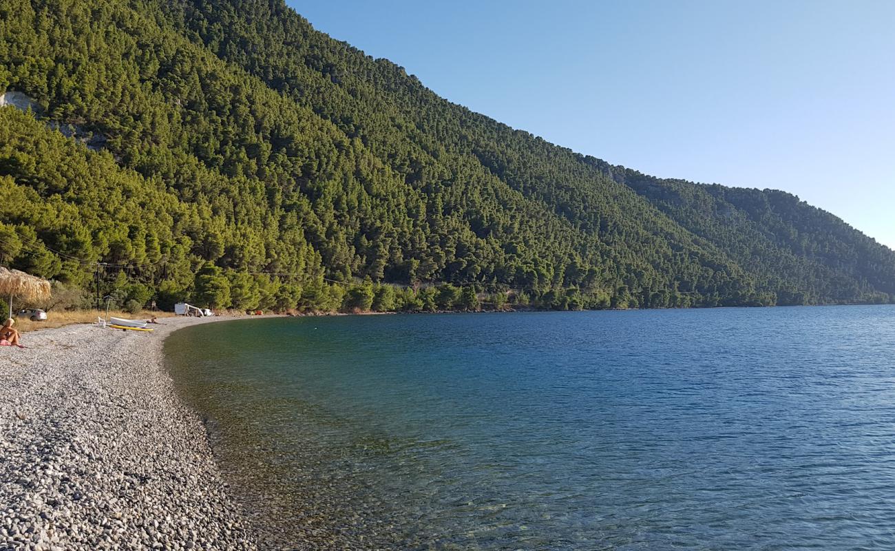 Photo of Crocidas beach with gray pebble surface