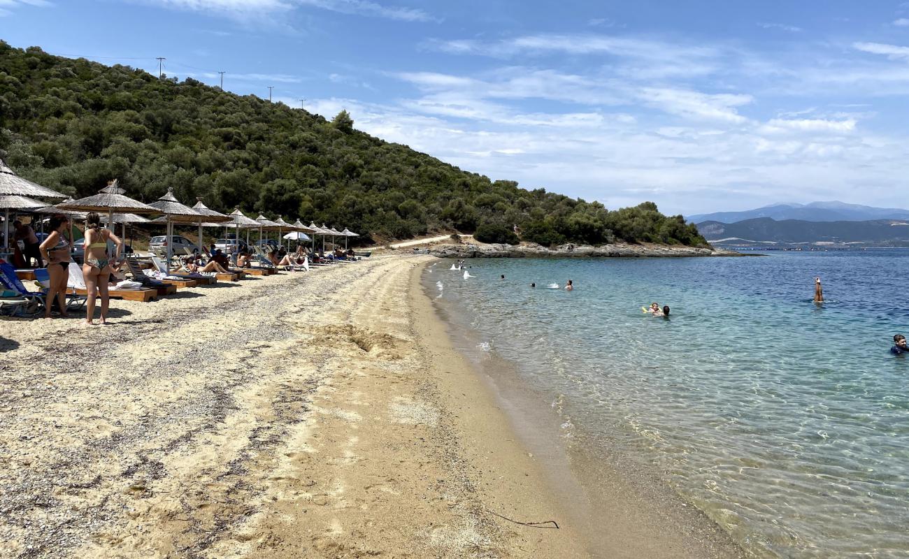 Photo of Pántermos beach with light sand &  pebble surface