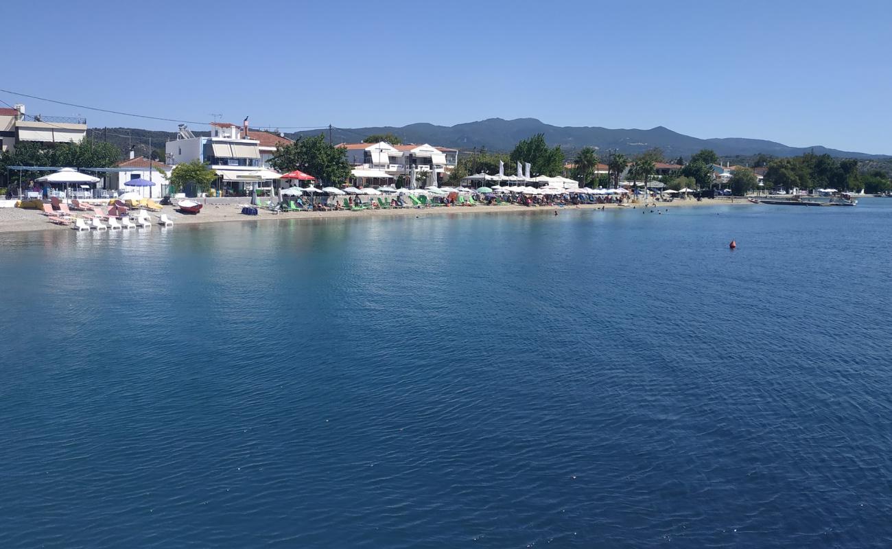 Photo of Agiokampos beach with bright sand surface