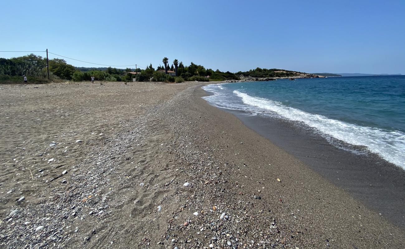 Photo of Black beach with gray pebble surface