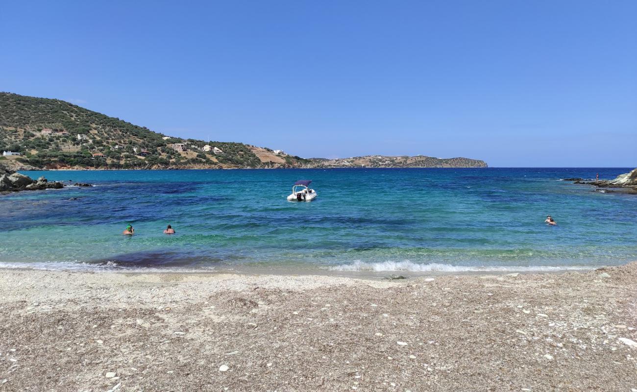 Photo of Liani Ammos 2 beach with bright shell sand surface