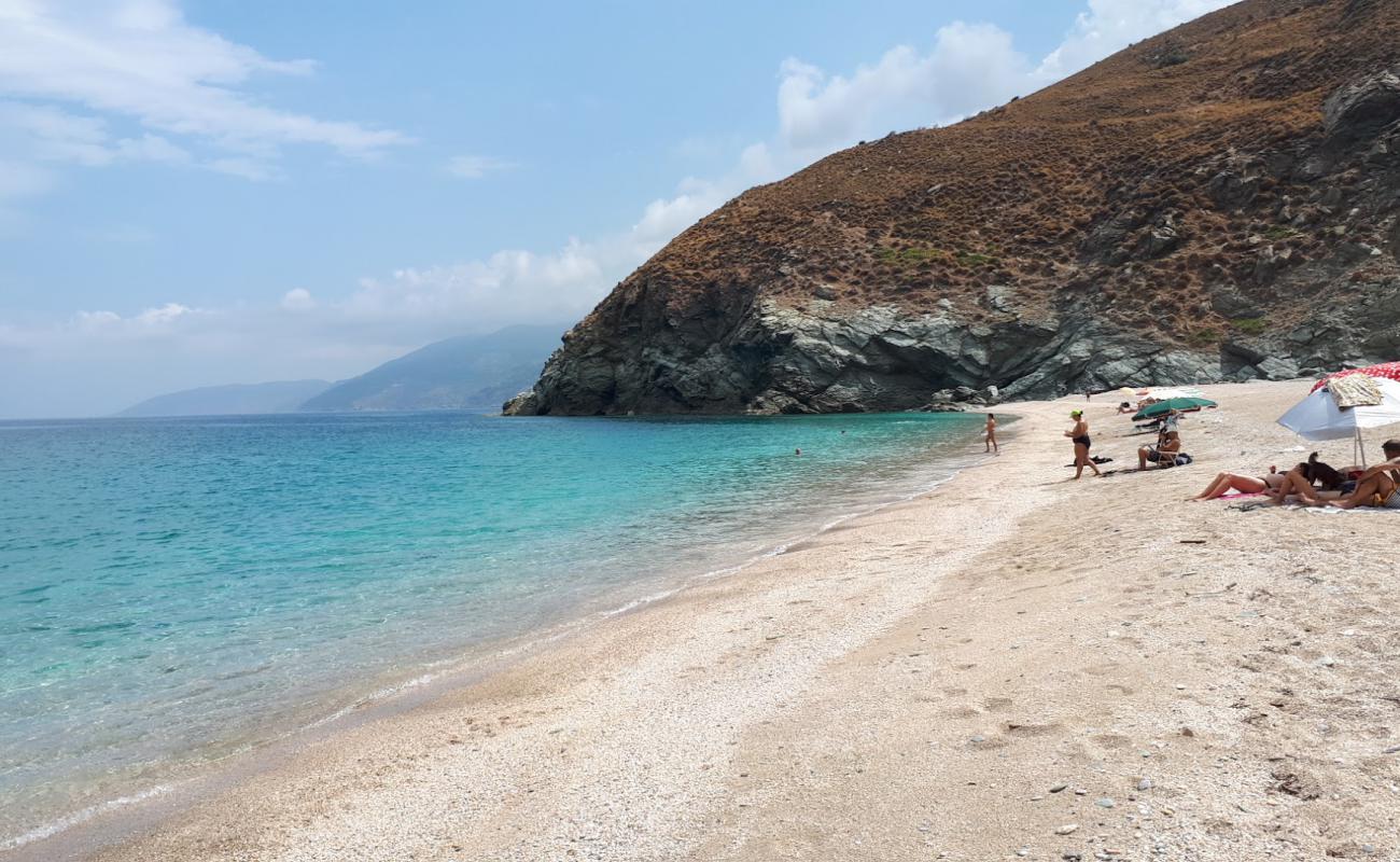 Photo of Giannitsi beach with light fine pebble surface