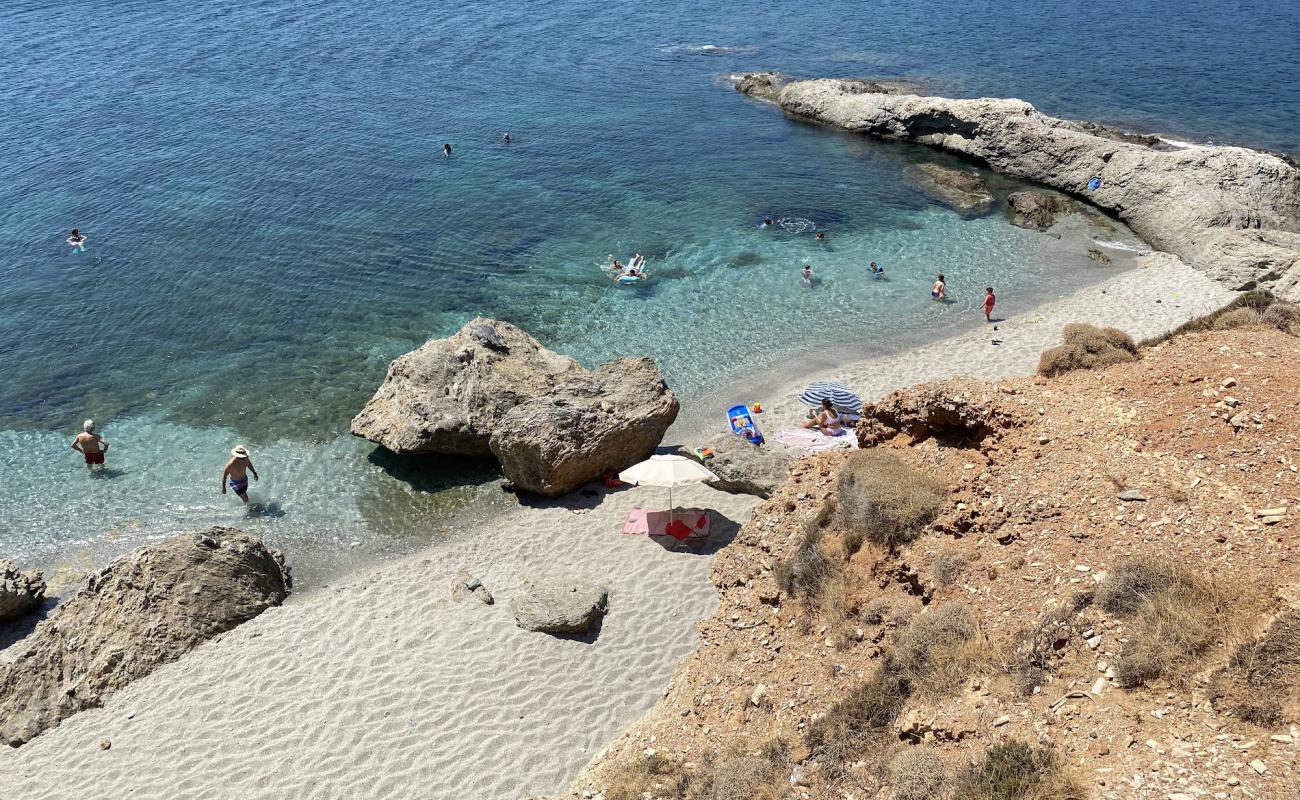 Photo of Zastani beach with bright shell sand surface