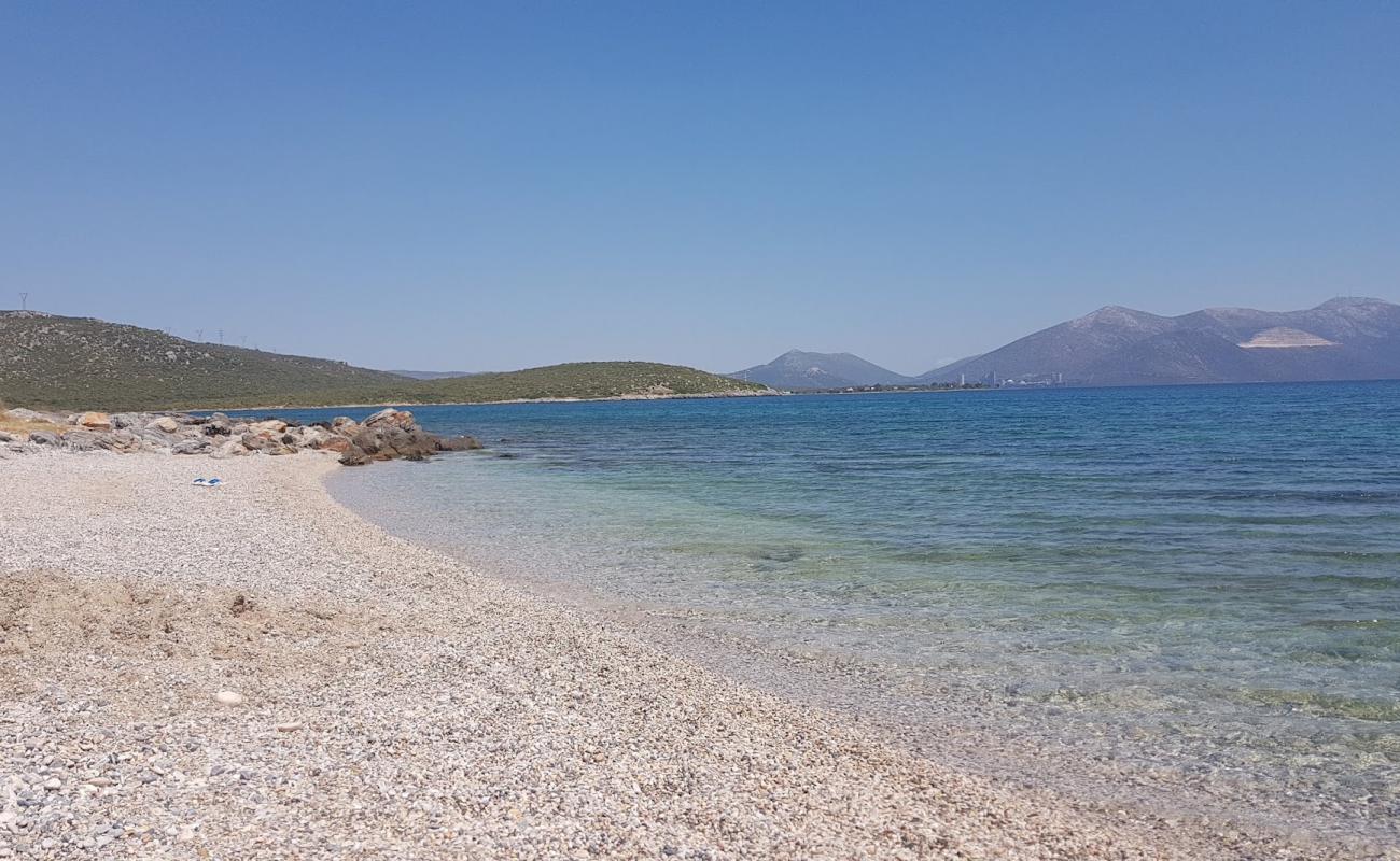 Photo of Thalassa beach with light fine pebble surface