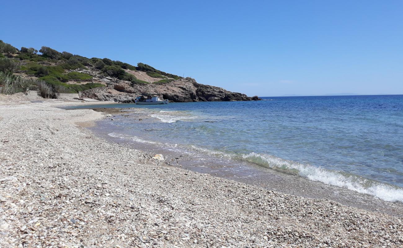 Photo of Pathos beach with light sand &  pebble surface