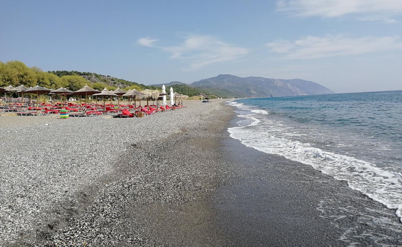 Photo of Vatera beach with light sand &  pebble surface