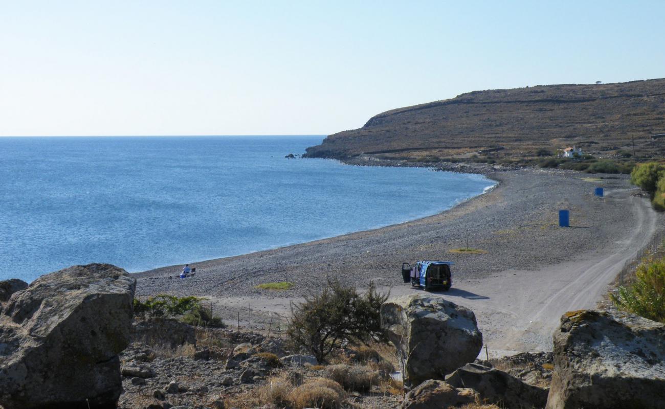 Photo of Paralia Makara with gray pebble surface