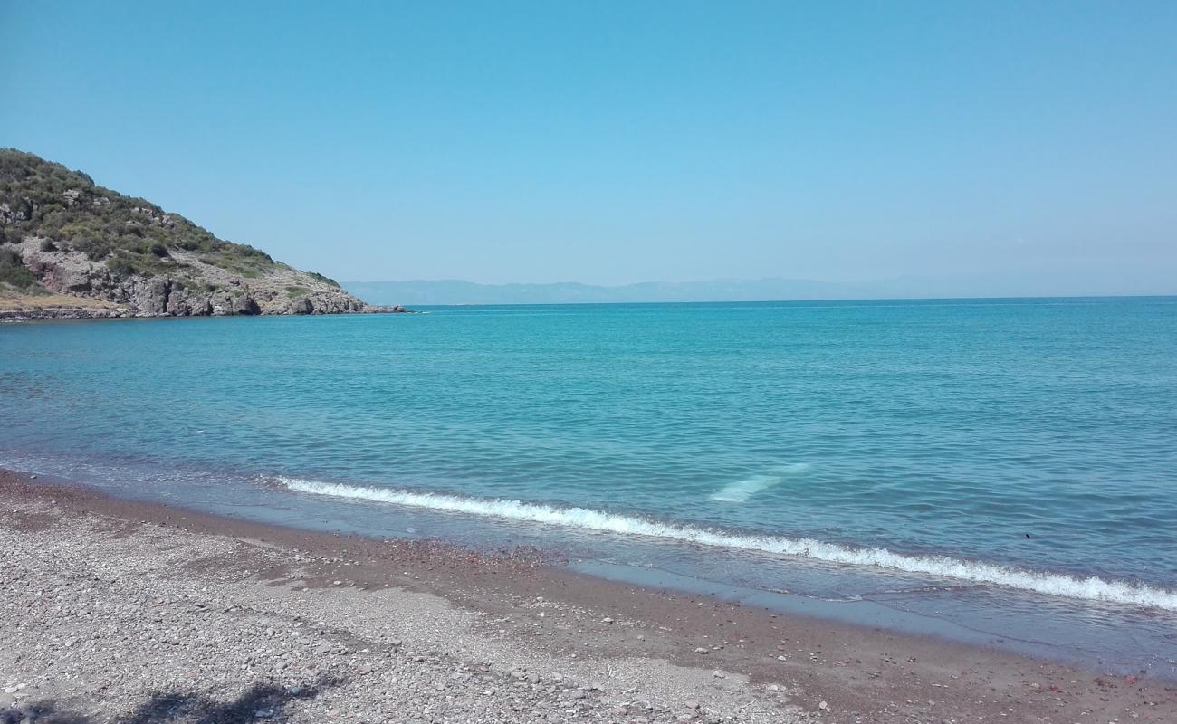 Photo of Lagadas beach with light pebble surface