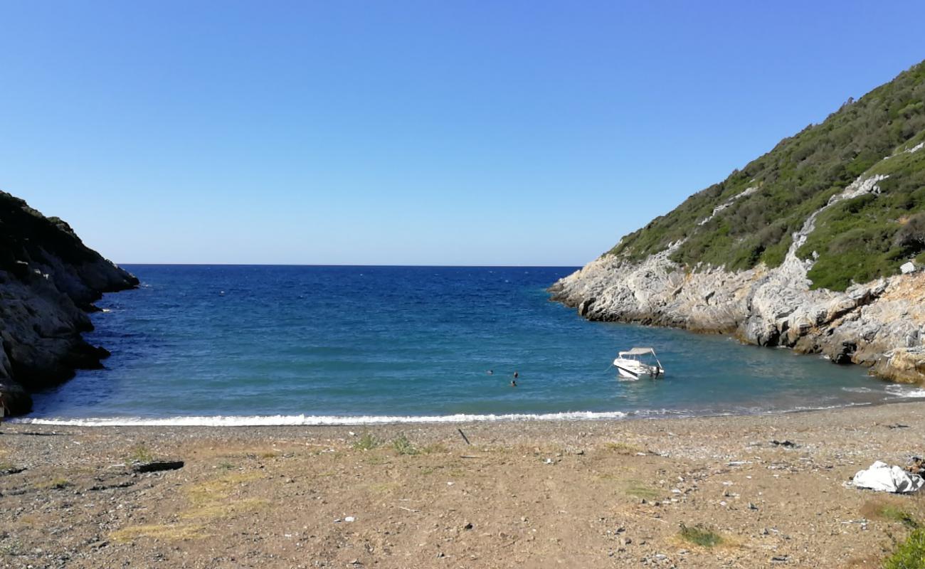 Photo of Vrysitsa beach with gray pebble surface