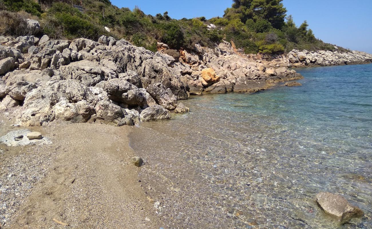 Photo of Ag. Anargyroi beach with black sand & pebble surface