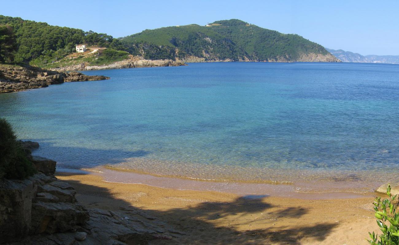 Photo of Tourkoneri beach with brown sand surface