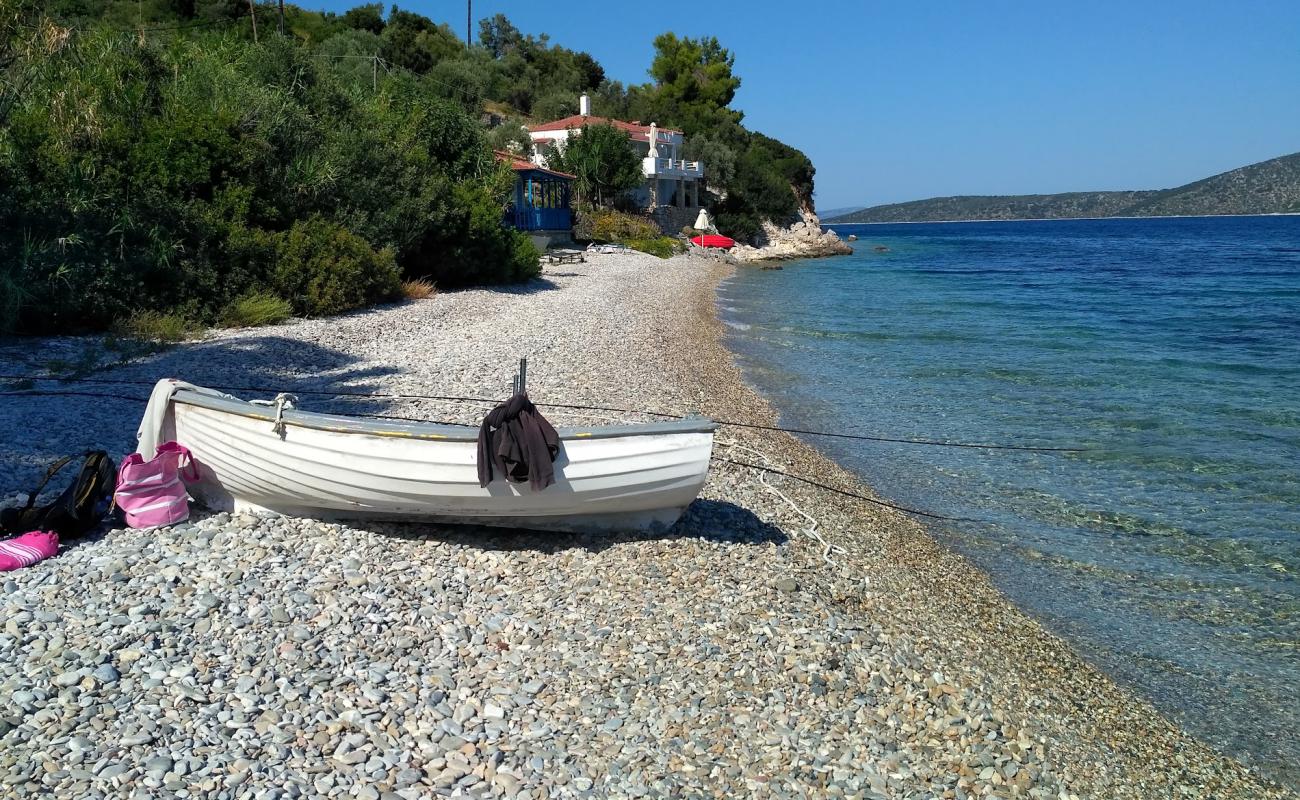 Photo of Paralia Vamvakies with gray pebble surface