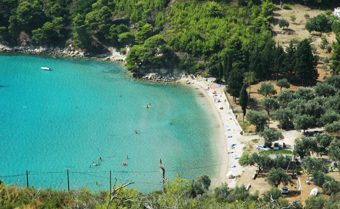 Photo of George Gialos beach with light pebble surface