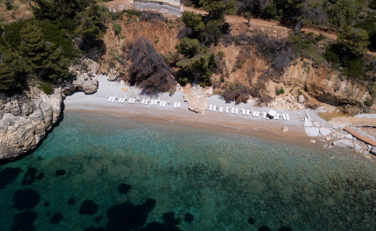 Photo of Angel beach with light sand &  pebble surface