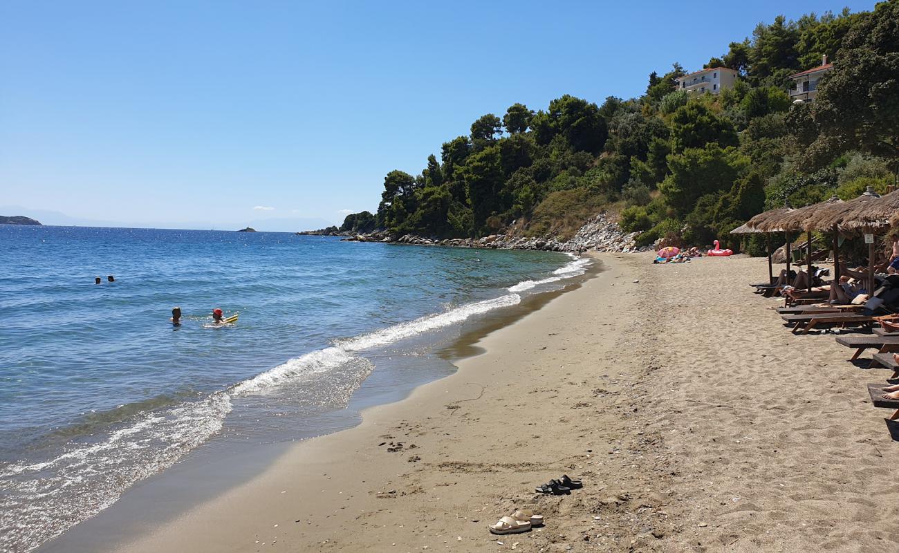 Photo of Paralia Vasilias with gray sand surface