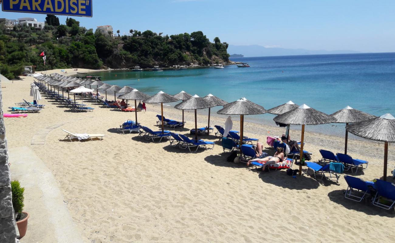 Photo of Achladies Beach with bright sand surface