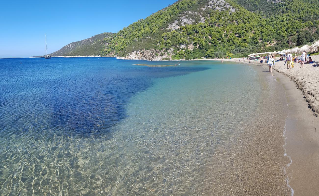 Photo of Pefkos beach with bright sand surface