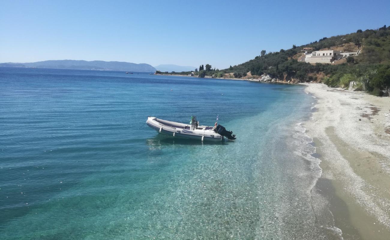 Photo of Kalyves beach with light sand &  pebble surface