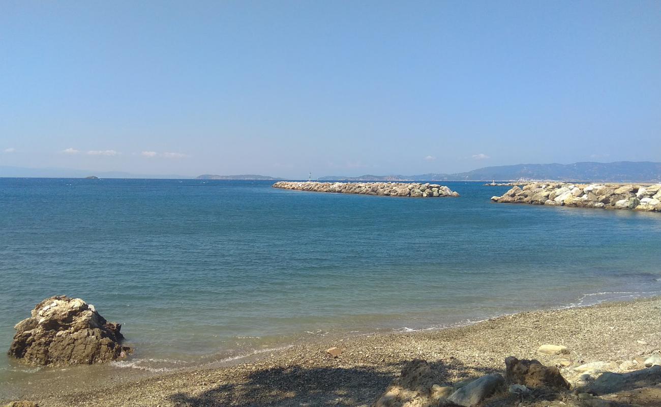 Photo of Katakalou beach with white pebble surface