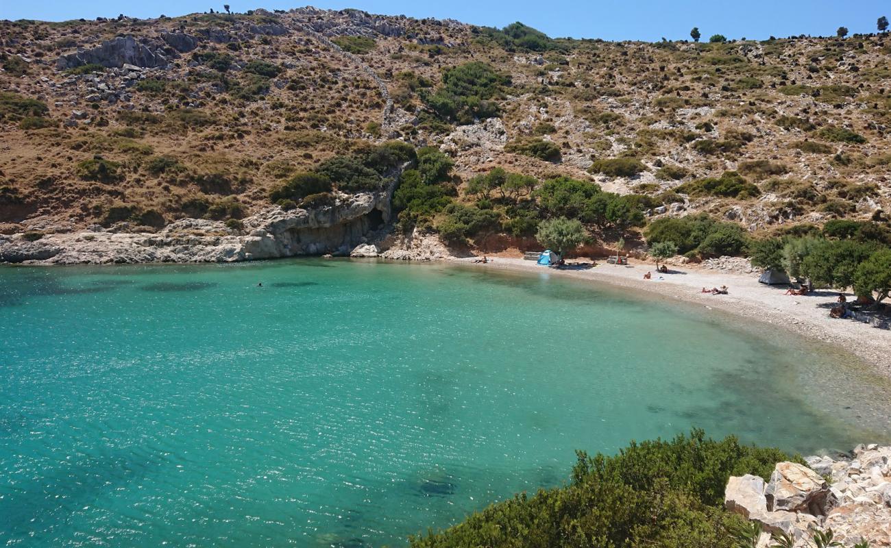 Photo of Spilia beach with light pebble surface