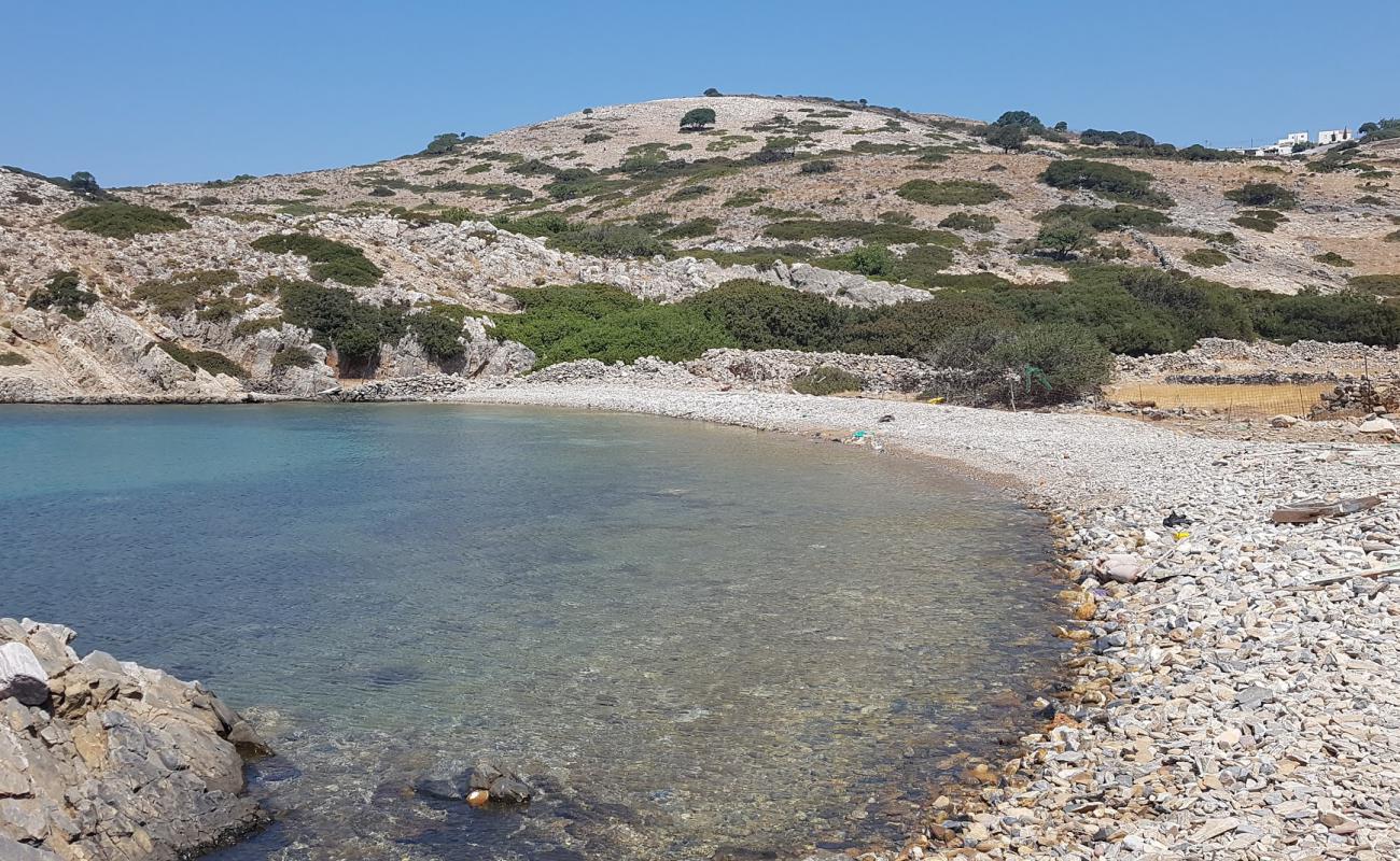 Photo of Tsankári beach with rocks cover surface