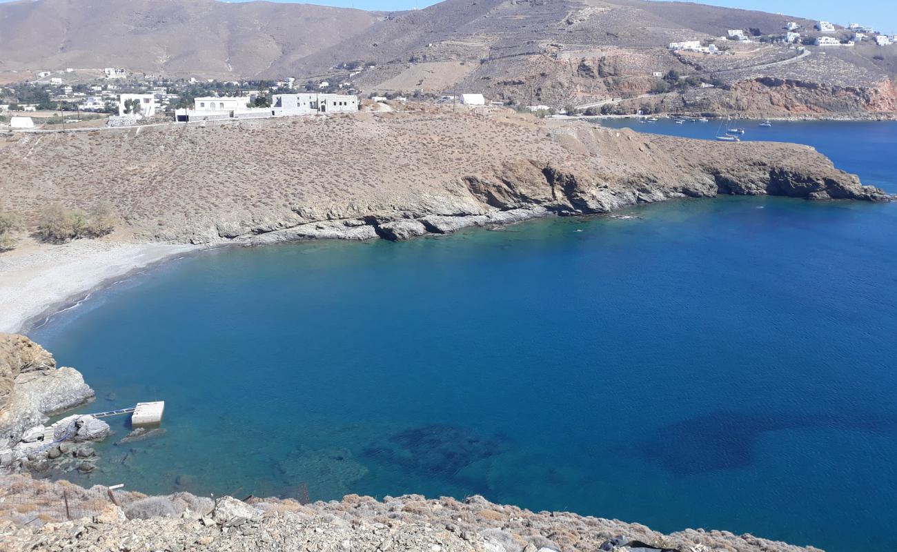 Photo of Livadia beach II with light sand &  pebble surface