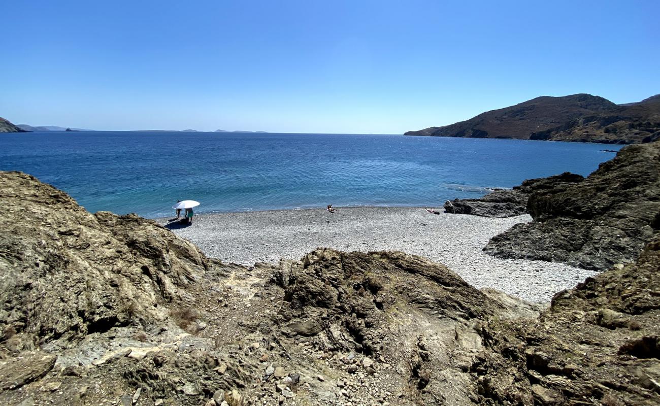 Photo of Tzanakia beach with light fine pebble surface