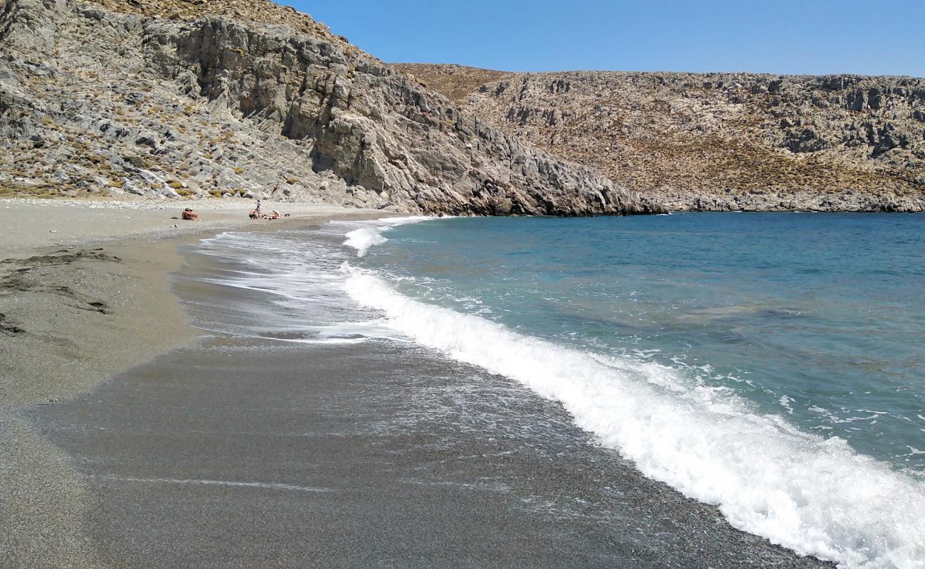 Photo of Vatses beach with light sand &  pebble surface