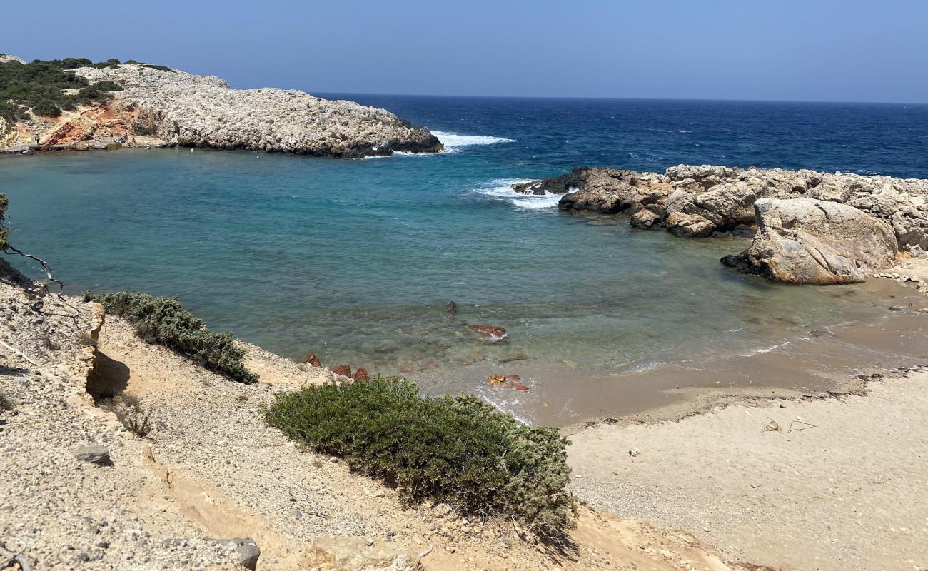 Photo of Limnionas beach II with bright sand & rocks surface