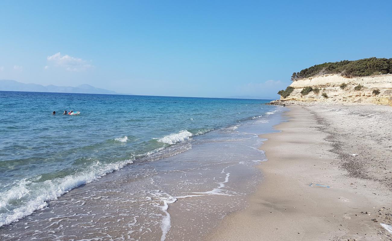 Photo of Lakos beach with gray sand surface