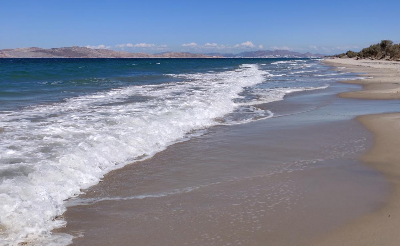 Photo of Marmari wild beach with gray sand surface