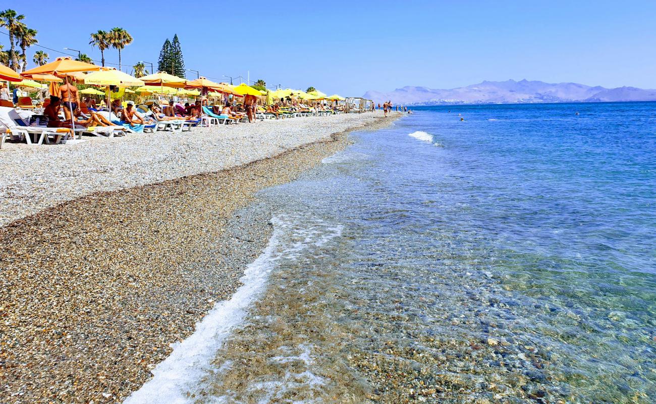 Photo of Lambi beach with gray fine pebble surface