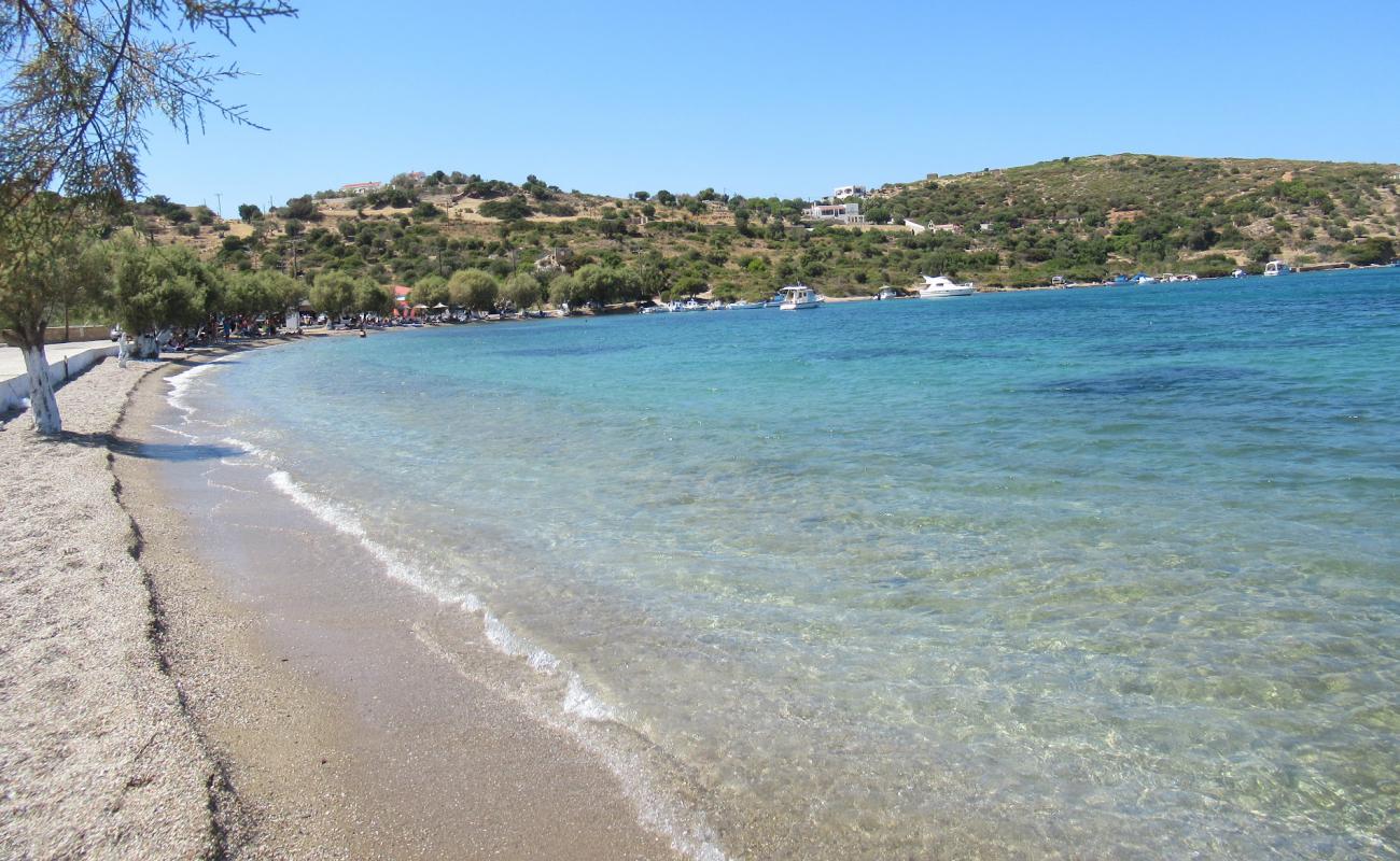 Photo of Blefoutis beach with gray fine pebble surface