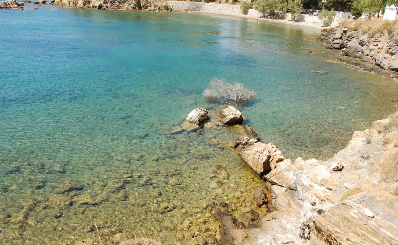 Photo of Panagies beach with gray sand &  rocks surface