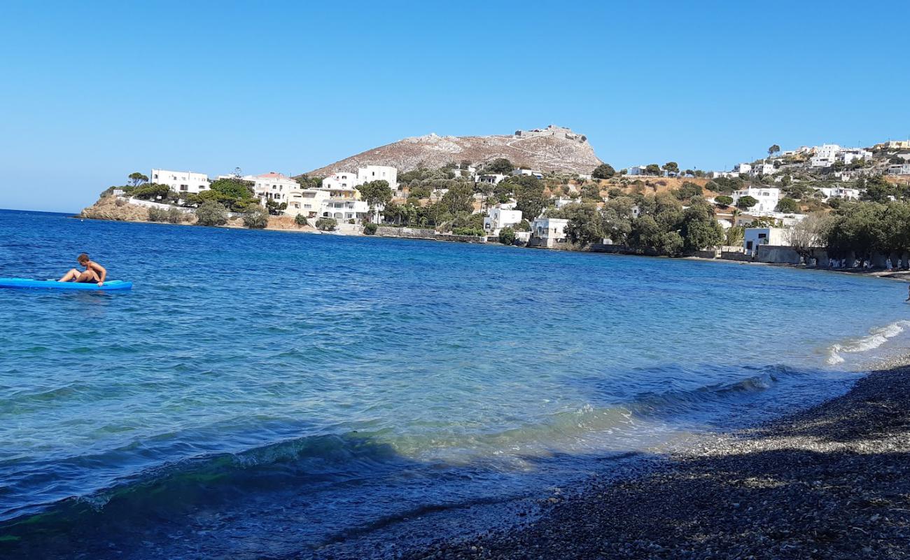 Photo of Valsami beach II with gray fine pebble surface