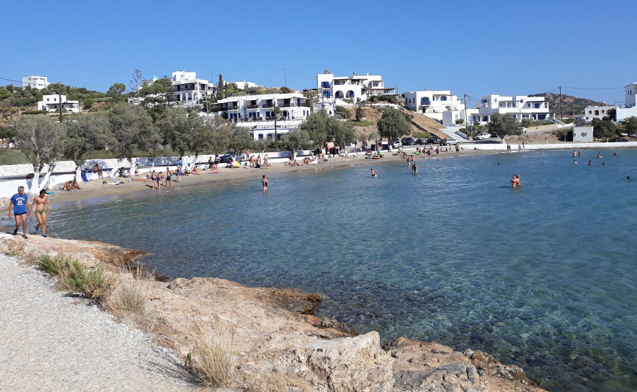 Photo of Lientoú beach with gray sand surface