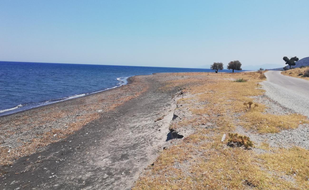 Photo of Katsouny beach with gray sand &  pebble surface